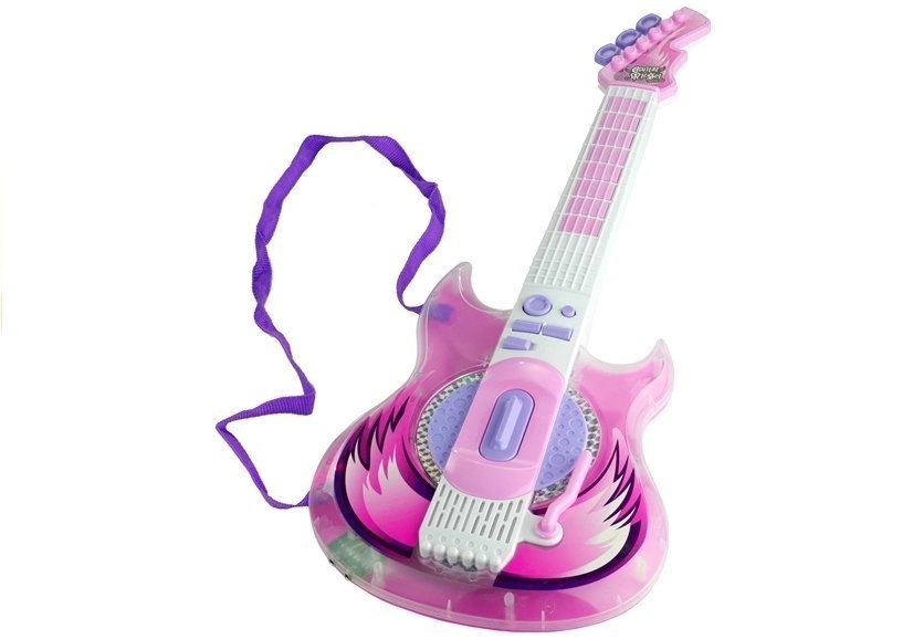 Gitara Elektryczna Okulary z Mikrofonem Zestaw Róż