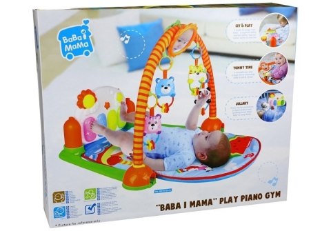 Mata Edukacyjna Dla Malucha z Pianinkiem Lusterko Mata Edukacyjna Dla Malucha z Pianinkiem Lusterko
