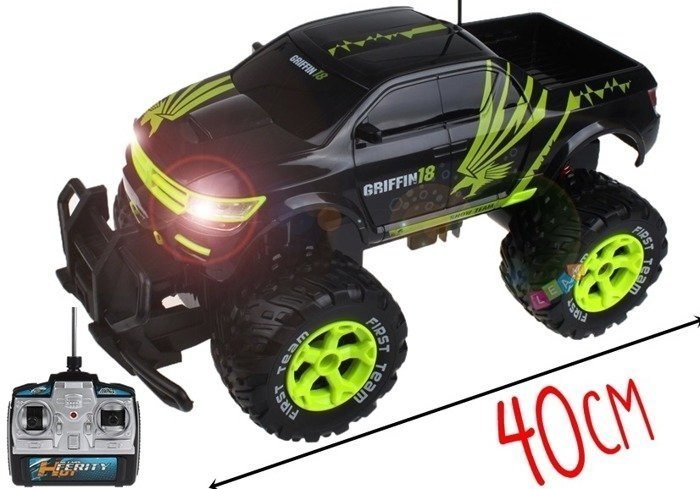 Ogromny Jeep Rampage R/C Czarny MONSTER TRUCK Ogromny Jeep Rampage R/C Czarny MONSTER TRUCK