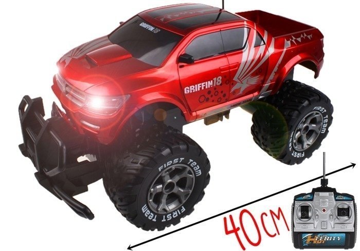 Ogromny Jeep Rampage R/C Czerwony MONSTER TRUCK Ogromny Jeep Rampage R/C Czerwony MONSTER TRUCK