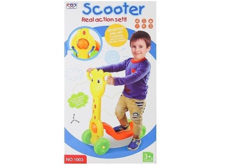 Wesoła Hulajnoga żyrafa 4koła 2 kolory 60cmx50cm Wesoła Hulajnoga żyrafa 4koła 2 kolory 60cmx50cm