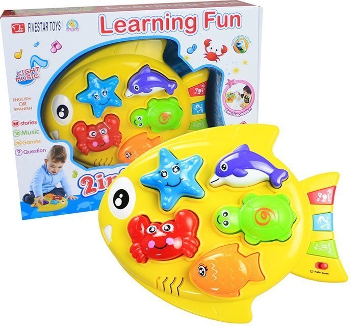Zabawka Edukacyjna Rybka Ocean Zwierzęta Wodne